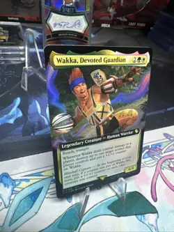 MTG Wakka, Devoted Guardian (Extended Art Foil) Commander Final Fantasy 190 FF10 - Image 2