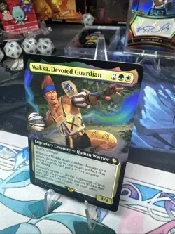 MTG Wakka, Devoted Guardian (Extended Art Foil) Commander Final Fantasy 190 FF10 - Image 3