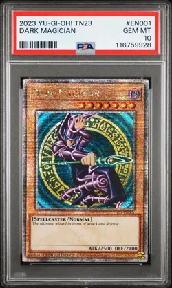 YUGIOH PSA 10 2023 Dark Magician TN23-EN001 QCR Promo *9928 - Image 1