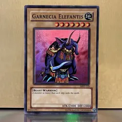 YuGiOh • Garnecia Elefantis • MRD-125 • Holo Super Rare • LP - Image 1