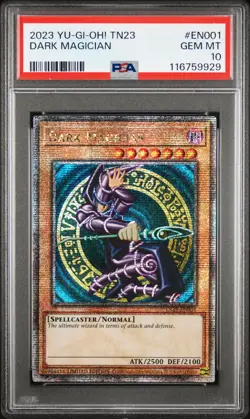 YUGIOH PSA 10 2023 Dark Magician TN23-EN001 QCR Promo *9929 - Image 1