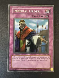 Imperial Order Secret Rare 1st Edition PSV-104 Yugioh LP - Image 1