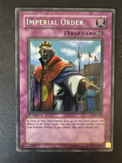 Imperial Order Secret Rare 1st Edition PSV-104 Yugioh LP - Image 1