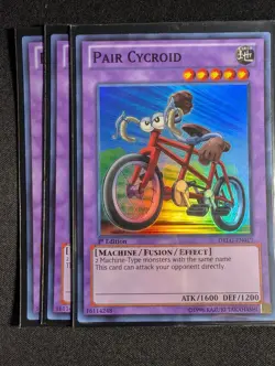 Yugioh - 3x Pair Cycroid DRLG-EN019 1st Edition Super Rare NM - Image 1