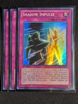 Yugioh - 3x Shadow Impulse DRLG-EN032 1st Edition Super Rare NM - Image 1