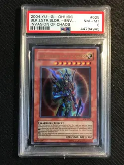 PSA 8 NM-MT Black Luster Soldier - Envoy Of The Beginning 025 IOC Holo Yugioh - Image 1