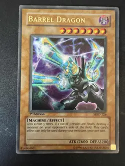 Yugioh Barrel Dragon MRD-126 Ultra Rare 1st Edition HP Metal Raiders - Image 1