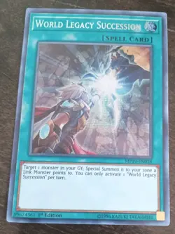 *** WORLD LEGACY SUCCESSION *** PRISMATIC SECRET RARE MP19-EN038 YUGIOH! - Image 1