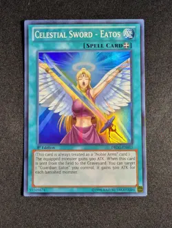 Yugioh - Celestial Sword - Eatos DRLG-EN011 1st Edition Super Rare NM - Image 1