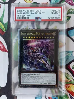 Yugioh Divine Arsenal AA-ZEUS Sky Thunder RA04-EN070 Quarter Century PSA 10 - Image 1