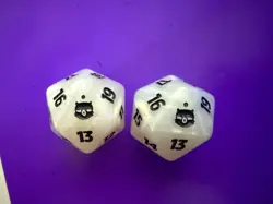 Two Magic The Gathering X Final Fantasy White Bundle Spindown D20 Die Dice - Image 1