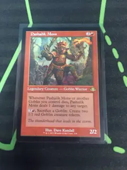 MTG Magic The Gathering Pashalik Mons Retro Frame Goblin Red Commander - Image 1