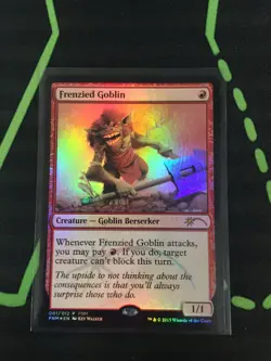 MTG Magic The Gathering Frenzied Goblin Foil Promo Commander - Image 1