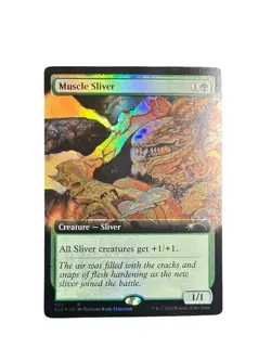 MTG Muscle Sliver (Rainbow Foil) (Extended Art) Secret Lair Drop #653 - Image 1