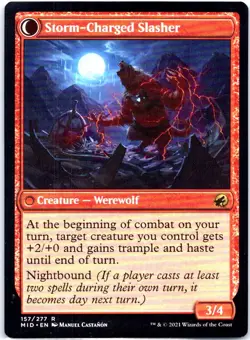 #157 Reckless Stormseeker Innistrad: Midnight Hunt Rare - Image 1