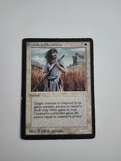 MTG Beta Swords to Plowshares HP - Image 1