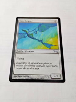 MTG Ornithopter Mirrodin 224/306 Regular Uncommon - Bit of Edge Wear - See Pics - Image 2