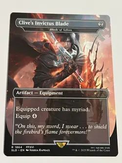 Clive's Invictus Blade of Selves, Secret Lair Final Fantasy Magic MTG Card - Image 1