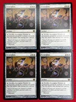 MTG 4X Scourglass X4 Shards of Alara Magic - (3X LP/NM & 1X PL) - Image 1