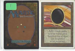 Mox Jet Unlimited Magic the Gathering - MTG - Lightly Played - Image 1