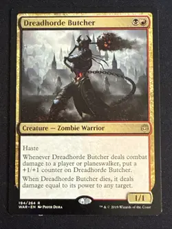 1x Dreadhorde Butcher (194) War of the Spark LP MTG Magic the Gathering x1 MKE - Image 1