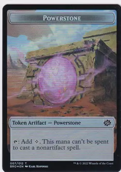 Powerstone Forest Dryad Double-Sided Token - The Brothers' War (BRO) FOIL - Image 1