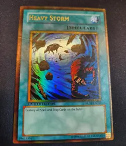 Yugioh Heavy Storm GLD1-EN031 Gold Rare Limited LP - Image 1