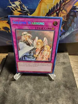 Yu-Gi-Oh! TCG Rarity Collection II Solemn Warning Secret Rare RA02-EN078 NM - Image 1