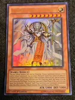 Yugioh Ehther the Heavenly Monarch SR01-EN000 Ultra Rare NM - Image 1