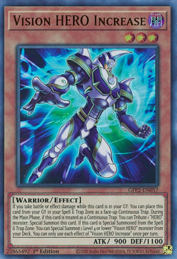 Vision HERO Increase (GFP2-EN057) - Ultra Rare First ed. Yu-Gi-Oh! - Image 1