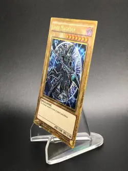 Yugioh Dark Magician MVP1-ENGV3 Limited Edition Gold Holo Secret Rare Mint+ - Image 3