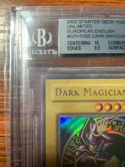 2002 Yu-Gi-Oh! Dark Magician SDY-006 EURO (SDY-E005) BGS 9 MINT NOT PSA - Image 2