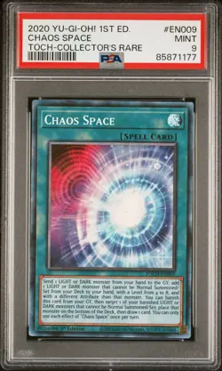 Chaos Space 2020 YU-GI-OH! Toon Chaos 1st Edition Collector’s Rare #EN009 PSA 9 - Image 1