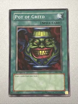 Pot of Greed SYE-040 Starter Deck: Yugi Evolution 1st Edition Common LP - Image 1