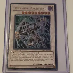 Overmind Archfiend Ultimate Rare 1st Edition Yugioh EXVC-EN044 - Image 1