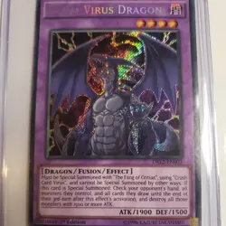 Yugioh Doom Virus Dragon DRL2-EN003 Secret Rare 1st Edition - Image 1