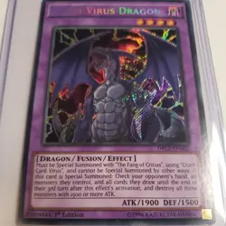 Yugioh Doom Virus Dragon DRL2-EN003 Secret Rare 1st Edition - Image 2