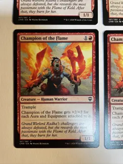 4x Mtg Commander Legends Champion Of The Flame NM/M Magic The Gathering - Image 2
