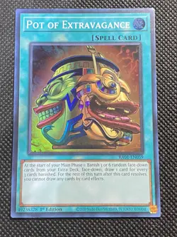 YuGiOh! - Pot of Extravagance RA01-EN059 Super Rare 1st Edition Near Mint - Image 1