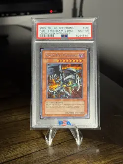 Yu-Gi-Oh Forbidden Memories Red-Eyes Black Metal Dragon FMR-001 PSA 8 - Image 1