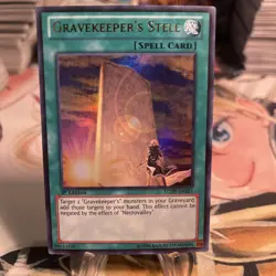 Yugioh Gravekeeper’s Stele LCJW-EN261 Ultra Rare 1st Ed NM - Image 1