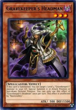 1x (LP) Gravekeeper's Headman - SOFU-EN012 - Rare - Unlimited Edition YuGiOh - Image 1