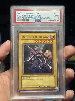 Red-Eyes B. Dragon LOB-070 The Legend of Blue Eyes White Dragon Unlimited PSA 9 - Image 1