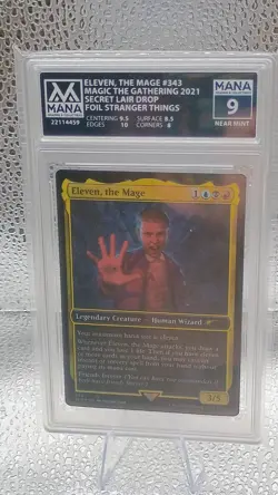 Eleven the Mage Magic The Gathering Secret Lair Drop Stranger Things Graded Card - Image 1