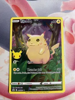 Pokemon TCG Pikachu 005/025 2021 Celebrations Holo Rare Card - LP - Image 1