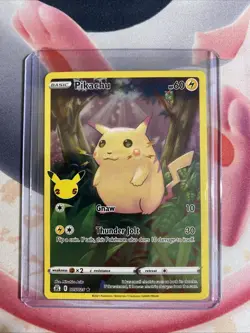 Pokemon TCG Pikachu 005/025 2021 Celebrations Holo Rare Card - LP - Image 3