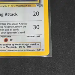 Pidgeot 1st Edition Holo Jungle #8 Vintage 1999 Pokemon Trading Card Game - Image 5