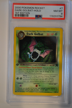 Dark Golbat Holo - 1st Edition Team Rocket - Pokemon TCG Card PSA 8 FRESH GRADE - Image 1