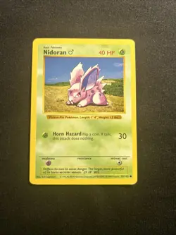Nidoran - 55/102 - LP/MP - Shadowless - Base Set - Pokemon Card - Image 1