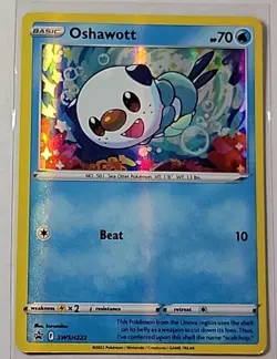 Pokemon Oshawott Sword & Shield Promo Holo Card SWSH222 - Image 1